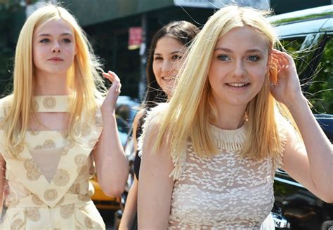 just the fanning sisters looking adorable #streetstyle #nyfw | Dakota and elle fanning, Elle ...