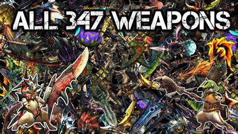 【MH3U】All 347 Weapons - YouTube