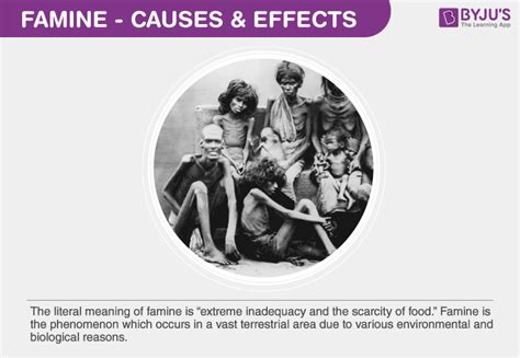 Famines- Causes and Effects of Famines, Famines in India