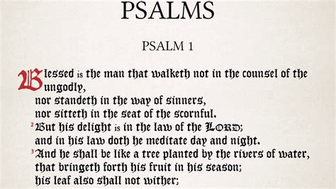 Psalm 1:1-6 📖 KJV Reading - YouTube