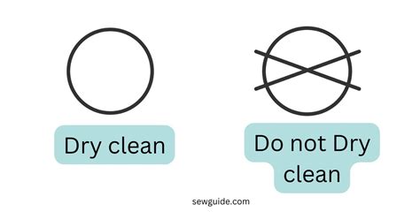 Dry cleaning symbols & Do not dry clean symbol explained - SewGuide