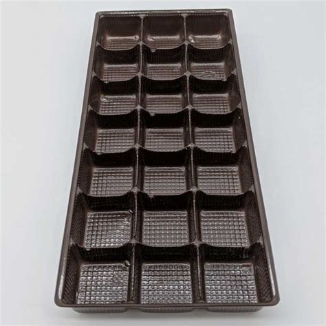 Disposable Food Tray with Dividers 1.19 X 1.19 - Stock Cavity Tray by ECP