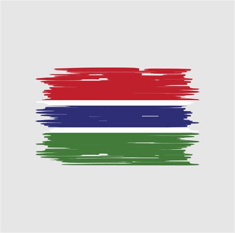 Gambia Flag Brush. National Flag 6234381 Vector Art at Vecteezy