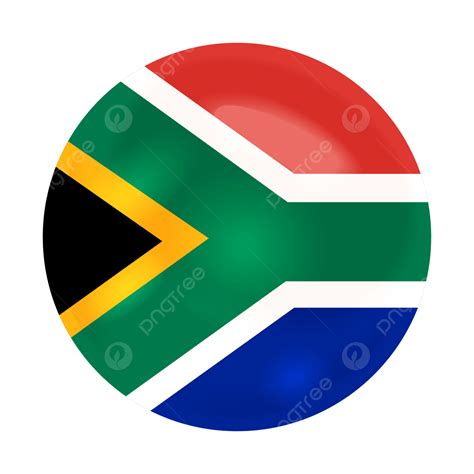 South Africa Round Glossy Flag, South Africa Flag, South Africa Round ...