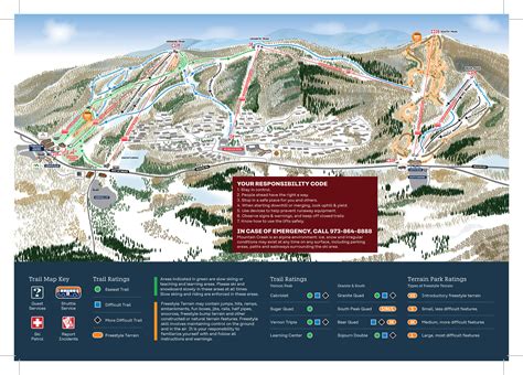 Mountain Creek Resort Trail map - Freeride