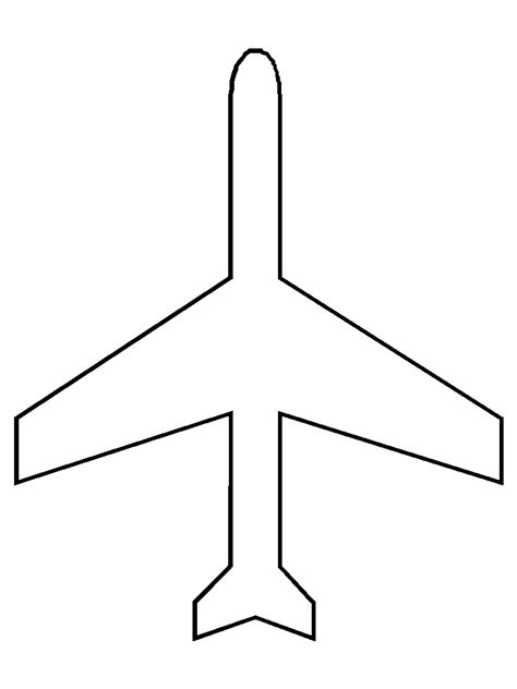 Airplane Pattern | Coloring Page | Air Transportation | Preschool Printabl… | Air transportation ...