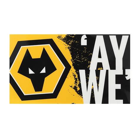 Wolves Ay We Car Sticker