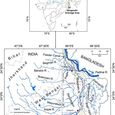 Location of the Bhagirathi River and its tributaries | Download ...