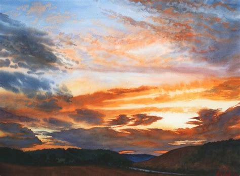 How to Paint Clouds in Watercolor | Watercolor clouds, Watercolor sunset, Watercolor art