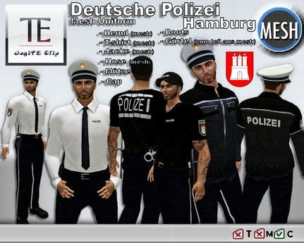 Second Life Marketplace - Polizei Uniform - Hamburg