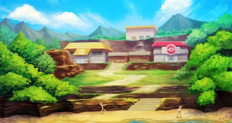 Fuchsia City by きくよし | Pokemon, Scenery, Pokemon games