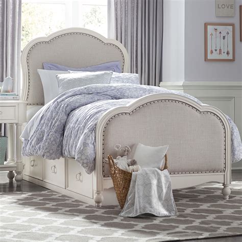 Legacy Classic Kids Harmony Victoria Panel Twin Bed with Upholstered ...