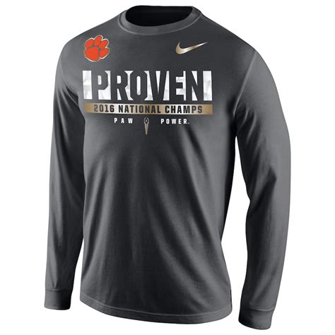 Men's Nike Anthracite Clemson Tigers College Football Playoff 2016 ...