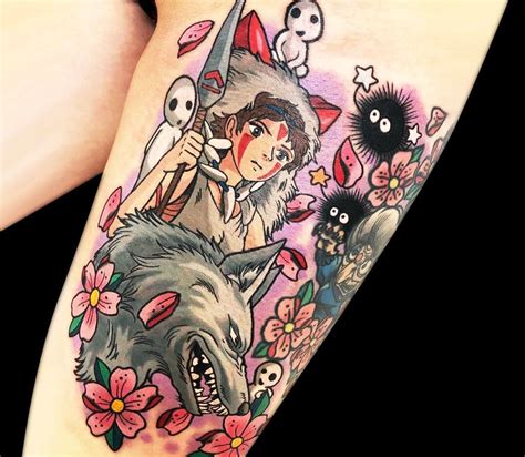 Discover more than 76 princess mononoke wolf tattoo best - in.cdgdbentre