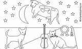 Hey Diddle Coloring Page Sketch sketch template