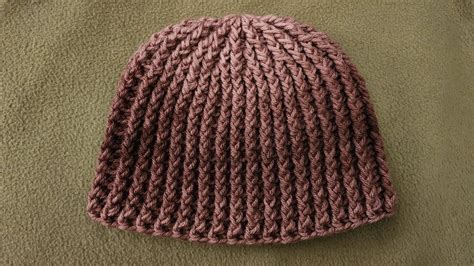 Quick & Easy Ribbed Hat - Crochet Tutorial! - YouTube