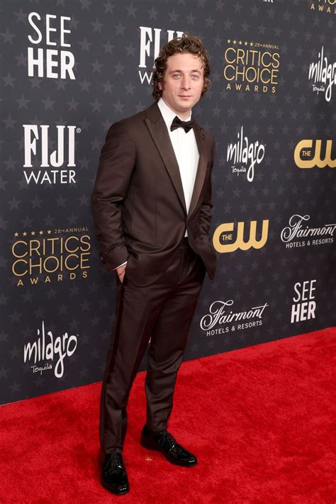 a man in a suit and bow tie on the red carpet at an awards event