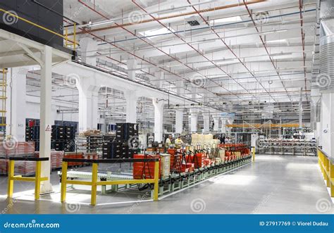 Industrial Scene In Factory Interior Editorial Stock Image - Image: 27917769