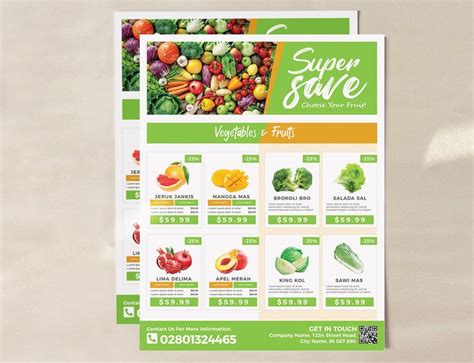 Supermarket / Grocery Flyer Template Promotion #ad , #affiliate, #ad, #Grocery, #Promotion, # ...