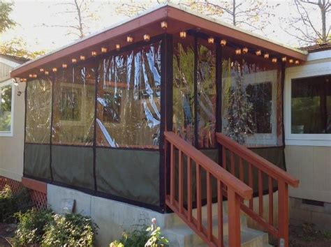 Winter Porch Protection with Plastic Wrap Panels