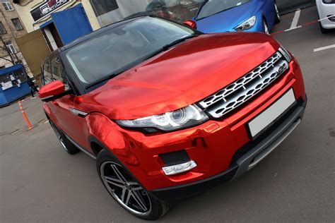 Range Rover Evoque Gets the Red Chrome Treatment in Russia - autoevolution