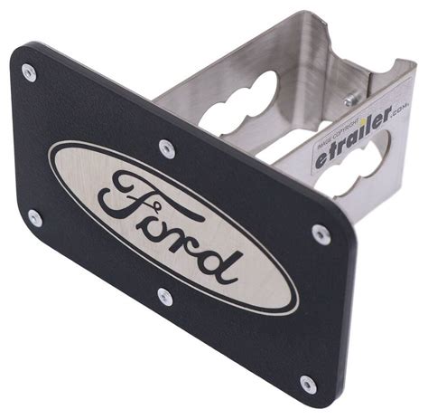 Ford Trailer Hitch Cover - 2" Hitches - Stainless Steel - Rugged Black Au-Tomotive Gold Hitch ...