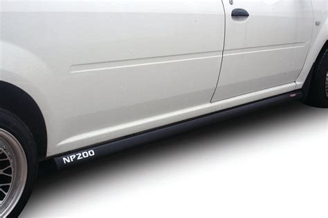 Nissan NP200 Side Bars Stainless Black 2010+ — Evorevo4x4