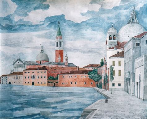 Giudecca, Otto Eberhardt, 2003, Aquarell, Papier, 75x61,5cm, ID1157 Venice, Watercolor Paintings ...