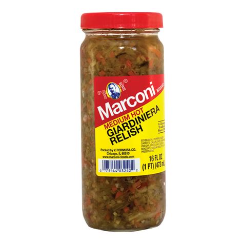 Medium Hot Giardiniera Relish – Marconi Foods