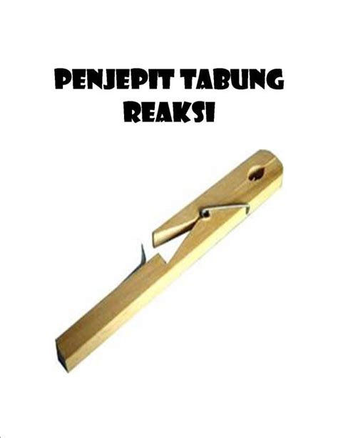 Penjepit Tabung Reaksi – Ilmu