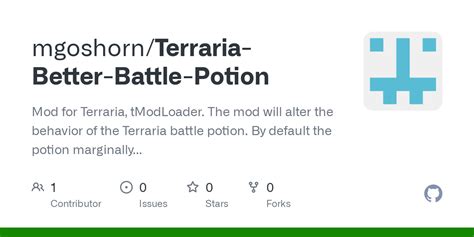 GitHub - mgoshorn/Terraria-Better-Battle-Potion: Mod for Terraria ...