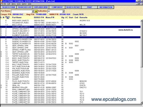 Download Denso Fuel Injection Pump 4.7 Parts Service Information