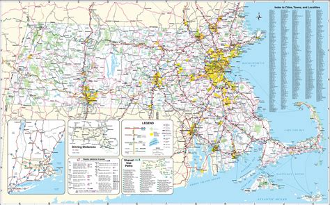 Large Massachusetts Maps for Free Download and Print | High-Resolution ...