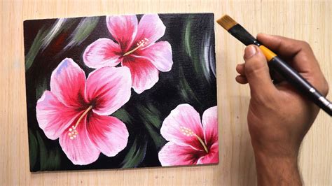 Straightforward Acrylic portray for freshmen of lovely and easy flowers – Art Web Sale