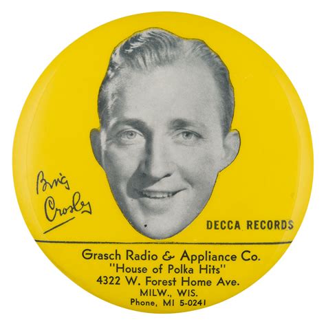 Bing Crosby Decca Records | Busy Beaver Button Museum