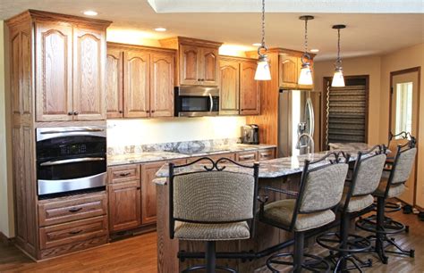 Custom Red Oak Kitchen With Cambria Quartz - Conneaut Lake, PA - Fairfield Custom Kitchens