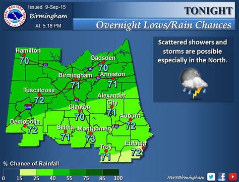 Forecast: Central Alabama could get more rain tonight - al.com