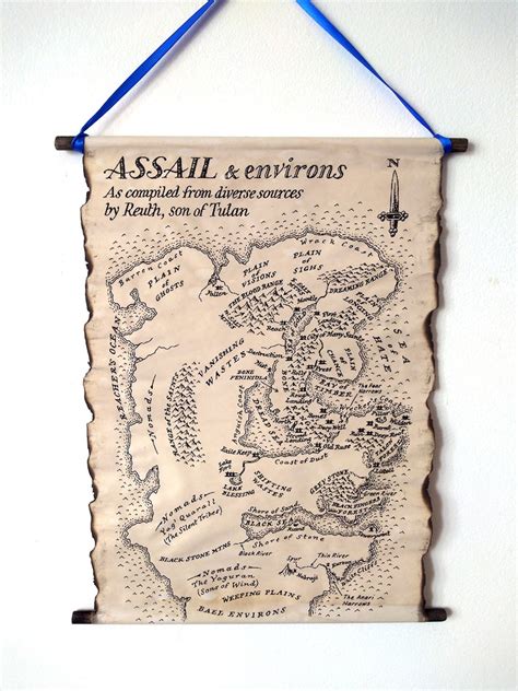 Map of Malazan Empire Assail Map Malazan Book of the Fallen - Etsy