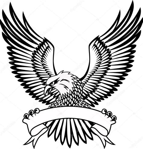 Eagle with emblem Stock Vector Image by ©dagadu #5711498