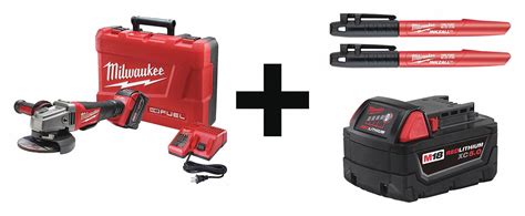 Cordless Angle Grinder Kit, 18.0 - Grainger