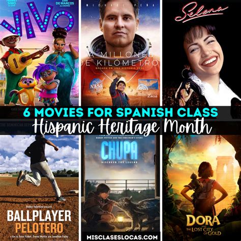 Hispanic Heritage Month Movies in Spanish - Mis Clases Locas