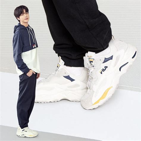 AUTHENTIC BTS FILA (Seokjin) RAYTRACER shoes, Women's Fashion, Footwear ...