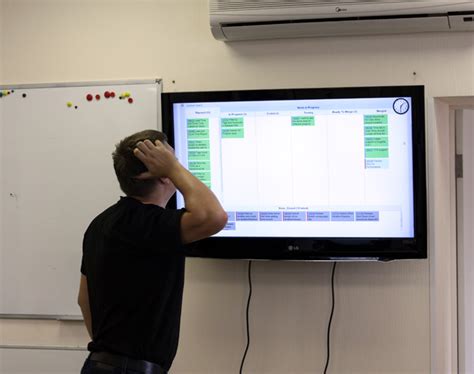 Kanban Board on 42 inches TV | Targetprocess - Visual management software