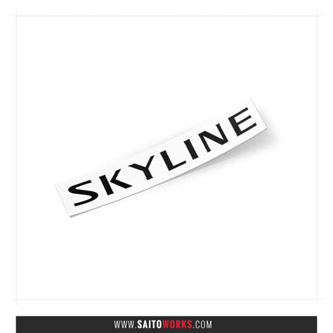 Nissan Skyline Retro Emblem Decal Sticker - SaitoWorks