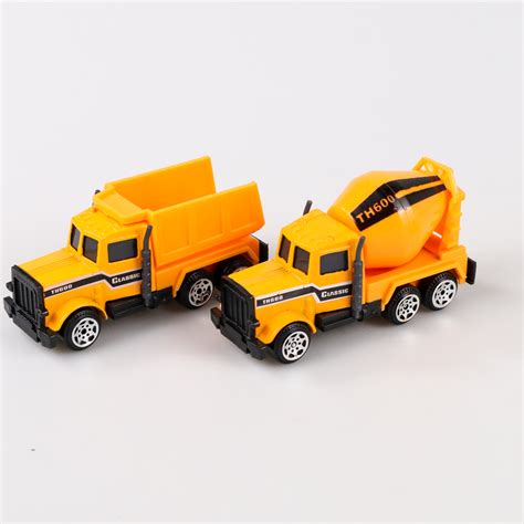 Mainan Mobil-Mobilan Truk Construction Diecast 6 PCS - TH735 - Yellow - JakartaNotebook.com