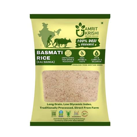 Organic Basmati Rice – Kali Banga (500g)