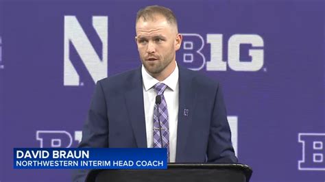 David Braun, Northwestern University interim football coach, speaks out publicly for 1st time at ...