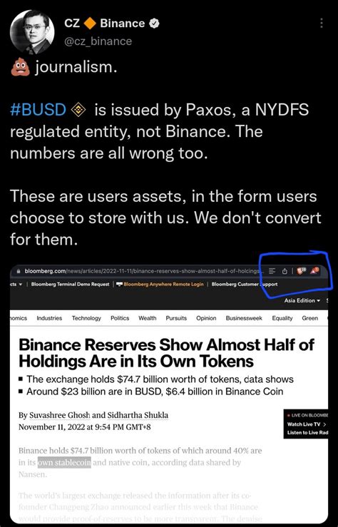 CZ from Binance using Brave : r/BATProject