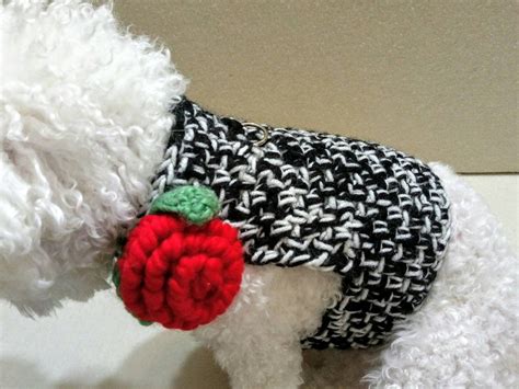 Crochet DOG harness Pets Harness Small dog harness with back | Etsy