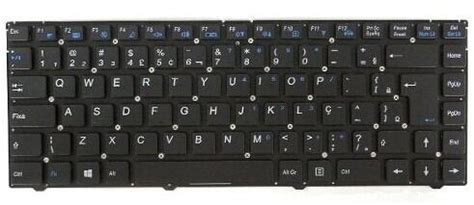 Teclado Para Notebook Itautec W7545 Padrão Brasileiro Com Ç - R$ 79,69 em Mercado Livre